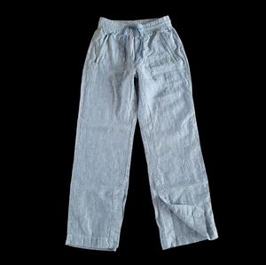 Athleta 100% Linen Retreat Linen Wide Leg Loose Pants‎ Size 2